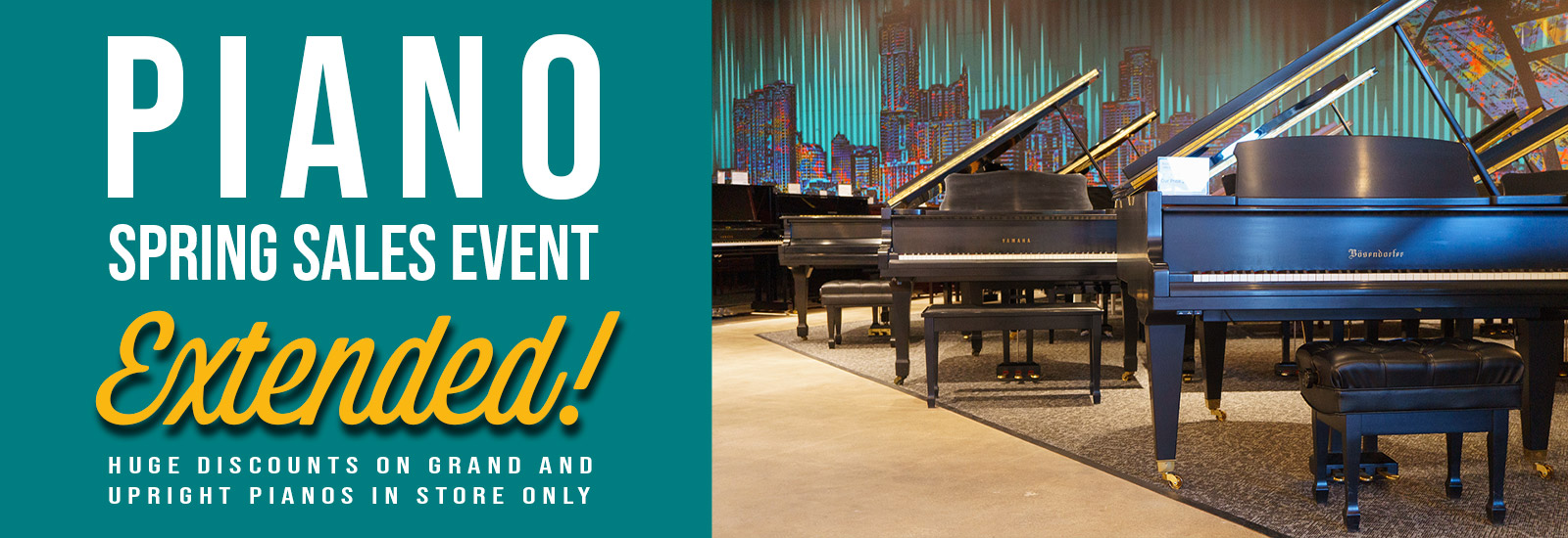 Spring piano sales event