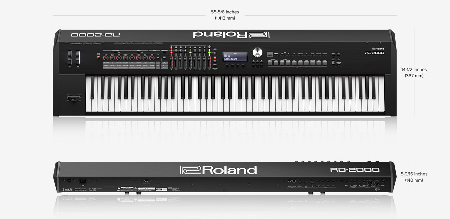 Roland RD-2000 Dimensions