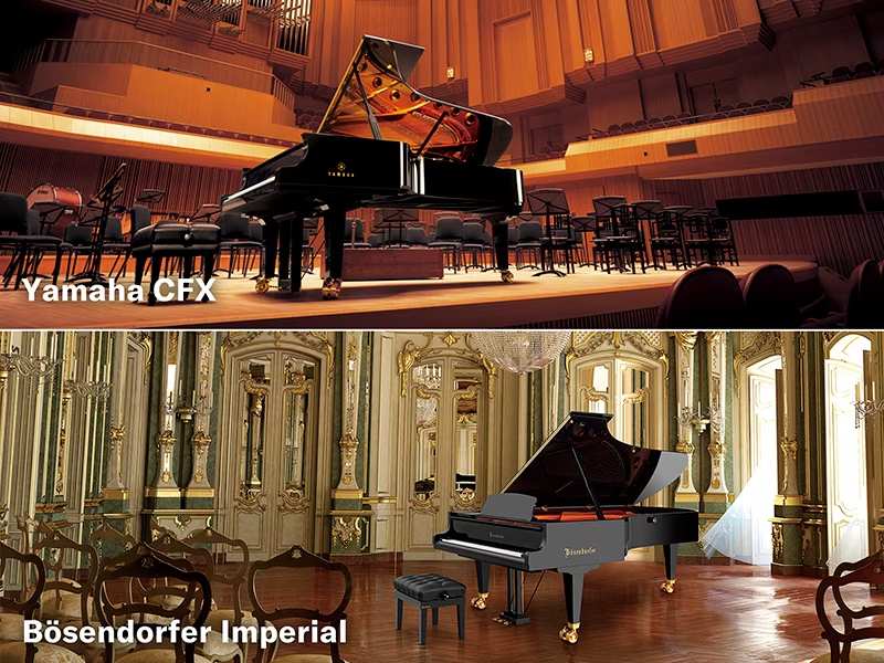 Two Concert Grand Pianos