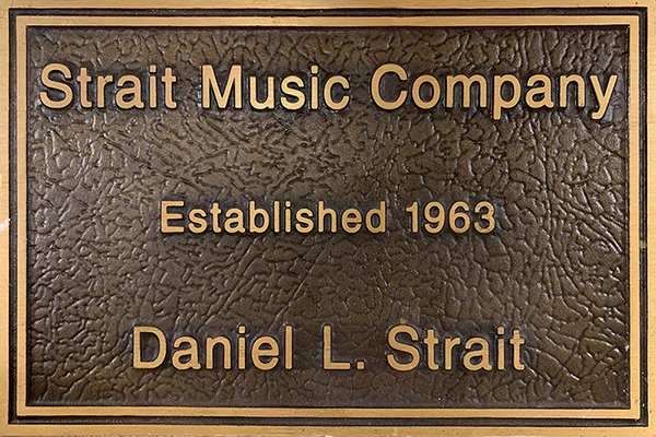 Strait Music Company Established 1963 by Dan Strait