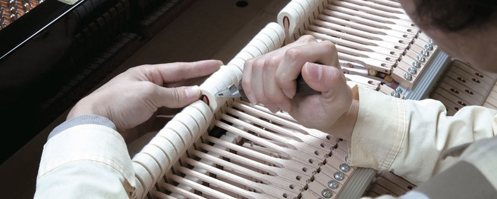 Piano Hammers Shaped by Hand