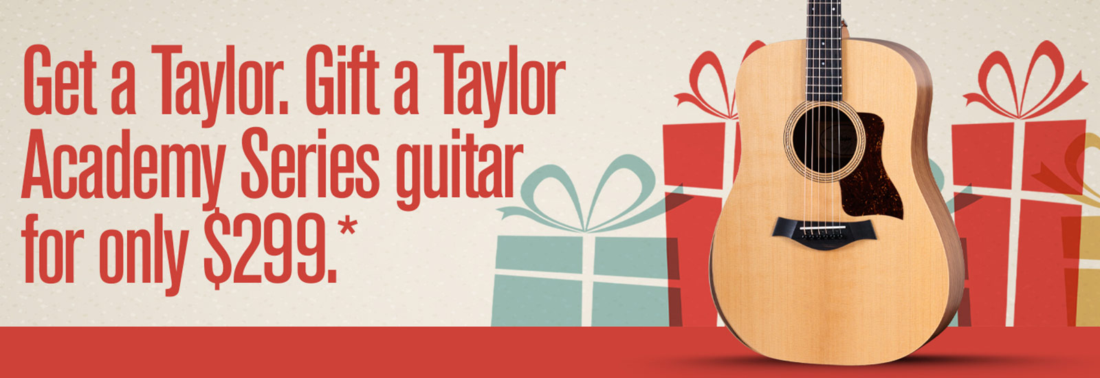 Taylor Get One Gift One Holiday Promotion