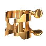 D'Addario HAS1G Alto Saxophone H-Ligature and Cap - Gold Plated