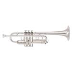 Yamaha Xeno Series YTR-8445IIGS Professional C Trumpet - Silver Plated with Gold Brass Bell