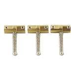 Allparts BP-2327-008 Wilkinson Compensated Brass Saddles for Telecaster - Brass (Set of 3)