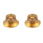 Allparts PK-0140-032 Vintage Style Bell Knobs - Gold (Pair)