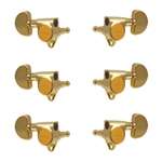 Allparts TK-7740-002 Gotoh SG301 Full Size Grover Style 3x3 Tuning Keys - Gold (Set of 6)
