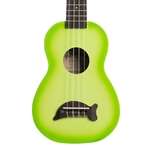 Makala Soprano Dolphin Ukulele - Green Apple Burst