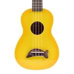 Makala Dolphin Soprano Ukulele - Yellow Burst