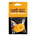 Ernie Ball Strap Blocks 4 Pack - Orange