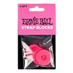 Ernie Ball Strap Blocks 4 Pack - Pink