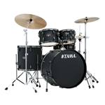 Tama Imperialstar 5pc Complete Drum Set with Meinl HCS Cymbals (IE52C) - Blackout Finish