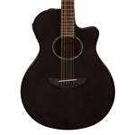 Yamaha APX600M Thinline Acoustic-Electric Guitar - Smoky Black Spruce Top with Rosewood Fingerboard