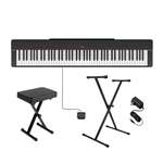 Yamaha P-Series P-225B Portable Piano Bundle with X-Stand and Bench