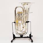Besson Prestige BE-2052 Professional 4-Valve Euphonium - Silver Plated with Gold Accents (Used) with Case