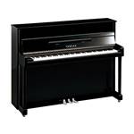 Yamaha SILENT Series b-Series b2 Upright Acoustic Piano with SC3 Silent System - 44.5" Polished Ebony with Chrome