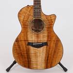 Taylor Custom Shop Grand Auditorium AA Hawaiian Koa Acoustic-Electric Guitar with Venetian Cutaway and Expression System 2