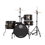 Ludwig/Questlove The Pocket Kit 4pc Complete Drum Set with Cymbals - Bronze Swirl with Black Hardware