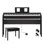 Yamaha P-Series P-45 Home Keyboard Bundle - 88-Key Weighted Action Digital Piano with Furniture Stand and Bench