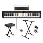 Casio CDP-S360 Portable Keyboard Bundle - 88-Key Weighted Action Digital Piano with Portable Stand and Adjustable Bench