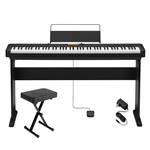 Casio CDP-S360 Home Keyboard Bundle - 88-Key Weighted Action Digital Piano with Furniture Stand and Adjustable Bench