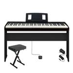 Roland FP-10 Home Keyboard Bundle - 88-Key Weighted Action Digital Piano with Furniture Stand and Adjustable Bench