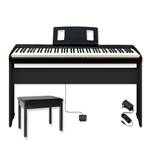 Roland FP-10 Home Keyboard Bundle - 88-Key Weighted Action Digital Piano with Furniture Stand and Bench