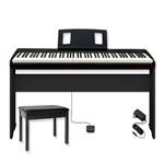 Roland FP-30X Home Keyboard Bundle - 88-Key Weighted Action Digital Piano with Furniture Stand and Bench