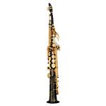 Yamaha Custom Z Series YSS-82ZRB Professional Bb Soprano Saxophone with One Piece Curved Neck - Black Lacquer