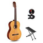 Cordoba C3M Solid Cedar Top Classical Guitar Bundle with Tuner and Foot Stool