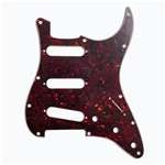 Allparts PG-0552-044 11-hole Pickguard for Stratocaster - Red Tortoise 3-Ply