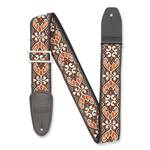 Henry Heller Woven Jacquard Guitar Strap - Multicolor 2" with Nylon Backing