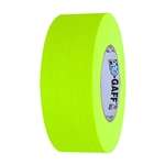 Pro Gaff Matte Cloth Gaffers Tape - Fluorescent Yellow (2 inch)