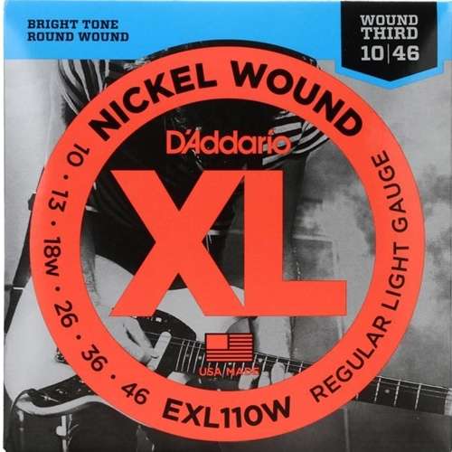 Strait Music D Addario EXL110W Wound 3rd Regular Light Gauge