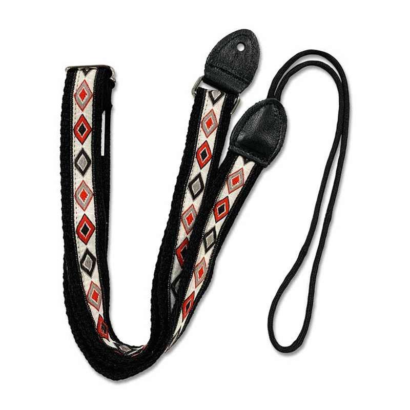 Souldier Mandolin Strap - Cottonmouth Red with Black - Strait Music