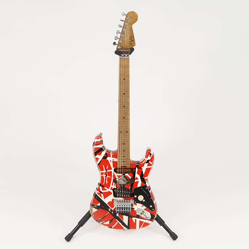 GUITARRA EVH STRIPED SERIES FRANKENSTEIN FRANKIE RED BLACK WHITE - GUITARRA  EVH STRIPED SERIES FRANKENSTEIN FRANKIE RED BLACK WHITE - EVH