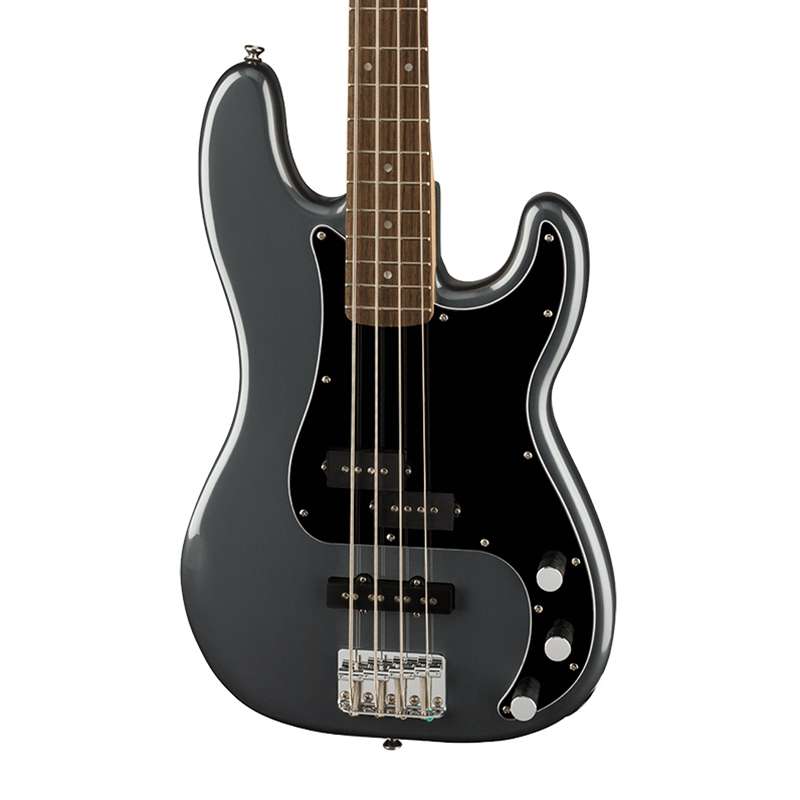 Strait Music Squier Affinity Series Precision Bass Pj Charcoal Frost Metallic With Laurel