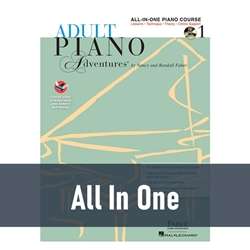 Adult Piano Adventures - All-In-One Course (Book 1) with CD/DVD