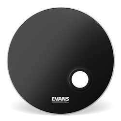 Evans EMAD Black Resonant Bass Drumhead - 24"