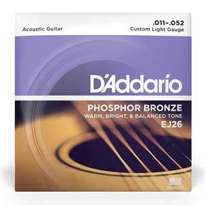 D'Addario EJ26 Phosphor Bronze Custom Light Acoustic Guitar Strings
