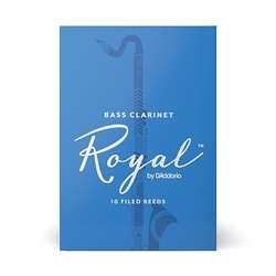 Royal by D'Addario Bass Clarinet Reeds - Strength 2.5, Box of 10