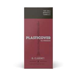 Plasticover by D'Addario Bb Clarinet Reeds - Strength 2.5 (Coated, Filed) Box of 5