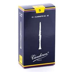 Vandoren Traditional Bb Clarinet Reeds - Strength 5 Box of 10