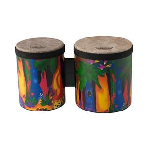 Remo Kids Percussion Bongos - Rain Forest Finish 5"-6"