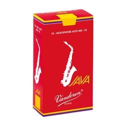 Vandoren Java Red Alto Saxophone Reeds - Strength 2.5 (Filed) Box of 10