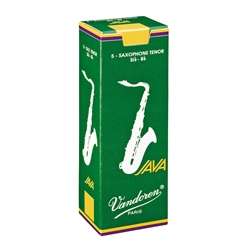 Vandoren Java Green Tenor Saxophone Reeds - Strength 2.5 Box of 5
