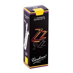 Vandoren ZZ Baritone Saxophone Reeds - Strength 2.5 Box of 5