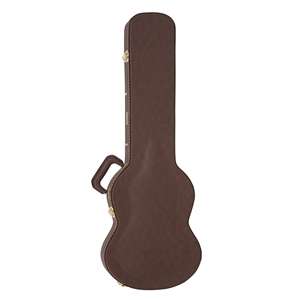 Gator Cases Deluxe Wood Series SG Style Electric Guitar Case - Vintage Brown