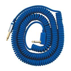 Vox VCC-090BL 29.5' Coiled Guitar Cable, Blue