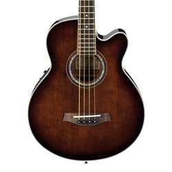 Ibanez AEB10E Acoustic Electric Bass - Dark Violin Sunburst